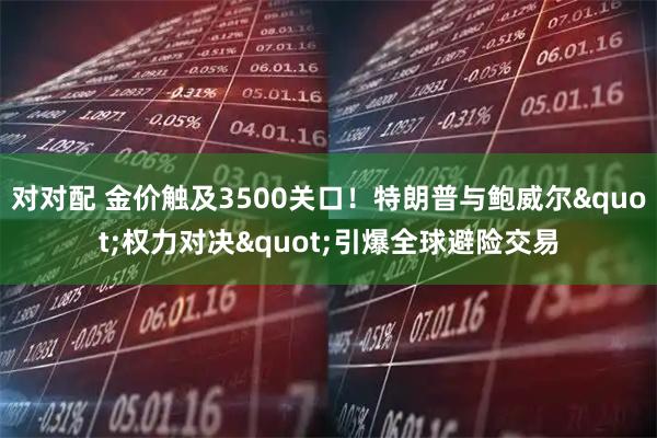 对对配 金价触及3500关口!特朗普与鲍威尔"权力对决"引爆全球避险交易
